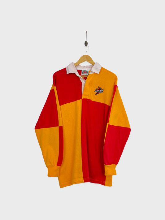 90's Iowa Cyclones Canada Made Embroidered Longsleeve Polo Size M