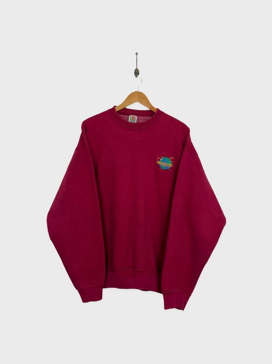 90's Innoventions USA Made Embroidered Vintage Sweatshirt Size XL