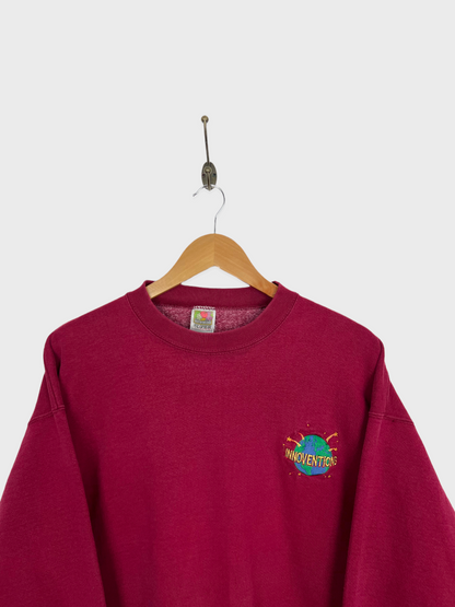 90's Innoventions USA Made Embroidered Vintage Sweatshirt Size XL