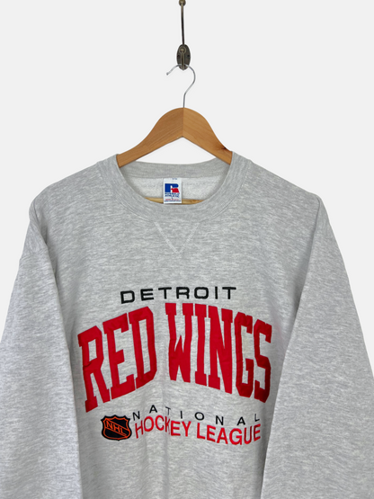 90's Detroit Red Wings NHL USA Made Embroidered Vintage Sweatshirt Size 10