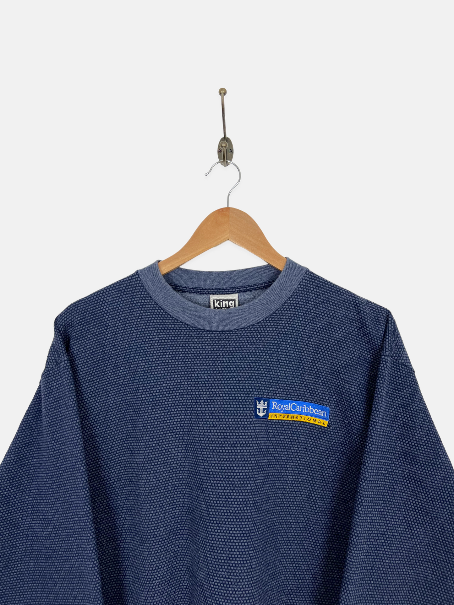 90's Royal Caribbean USA Made Embroidered Vintage Sweatshirt Size 8