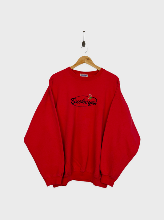 90's Ohio State Buckeyes Embroidered Vintage Sweatshirt Size XL