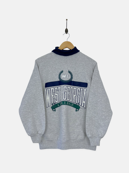 1993 West Georgia College USA Made Vintage Mock-Neck Sweatshirt Size 8-10