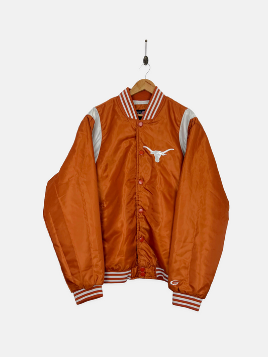 90's Texas Longhorns Embroidered Vintage Puffer Jacket Size 2XL