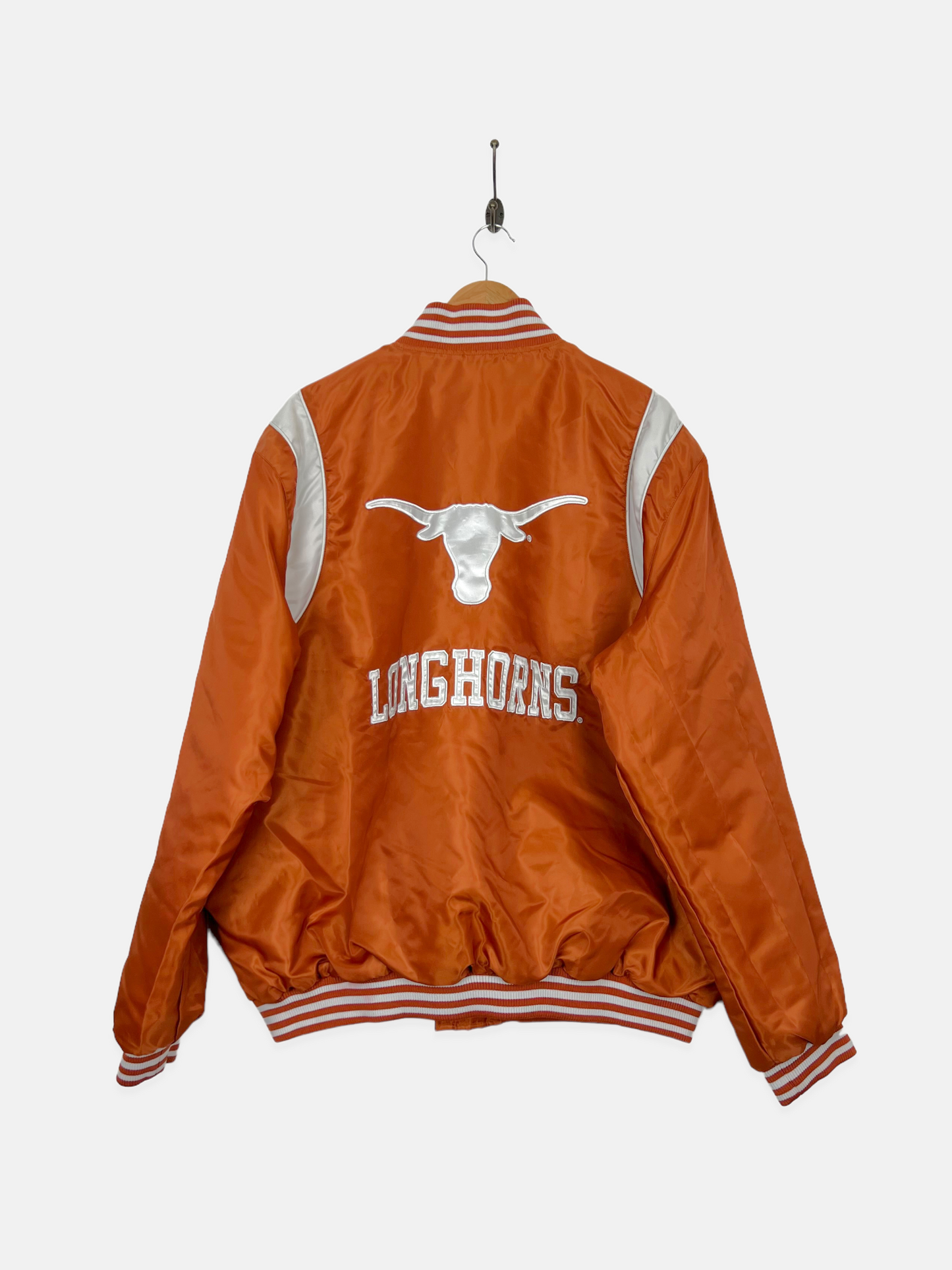 90's Texas Longhorns Embroidered Vintage Puffer Jacket Size 2XL