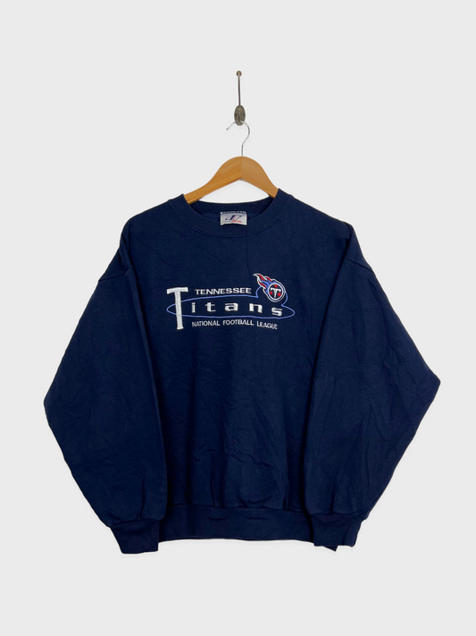 90's Tennessee Titans NFL Canada Made Embroidered Vintage Sweatshirt Size 10-12