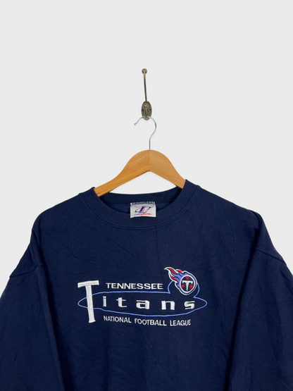 90's Tennessee Titans NFL Canada Made Embroidered Vintage Sweatshirt Size 10-12