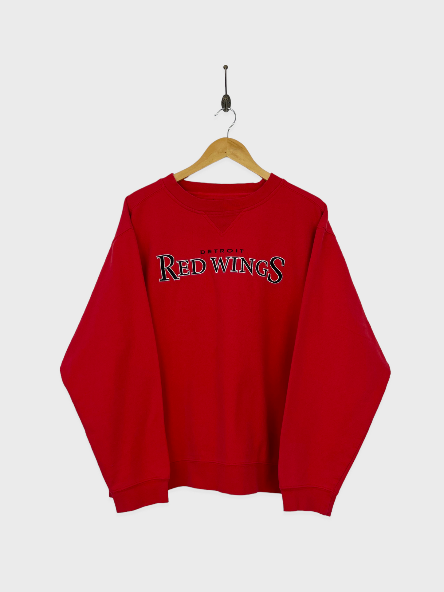 90's Detroit Red Wings NHL Embroidered Vintage Sweatshirt Size M-L