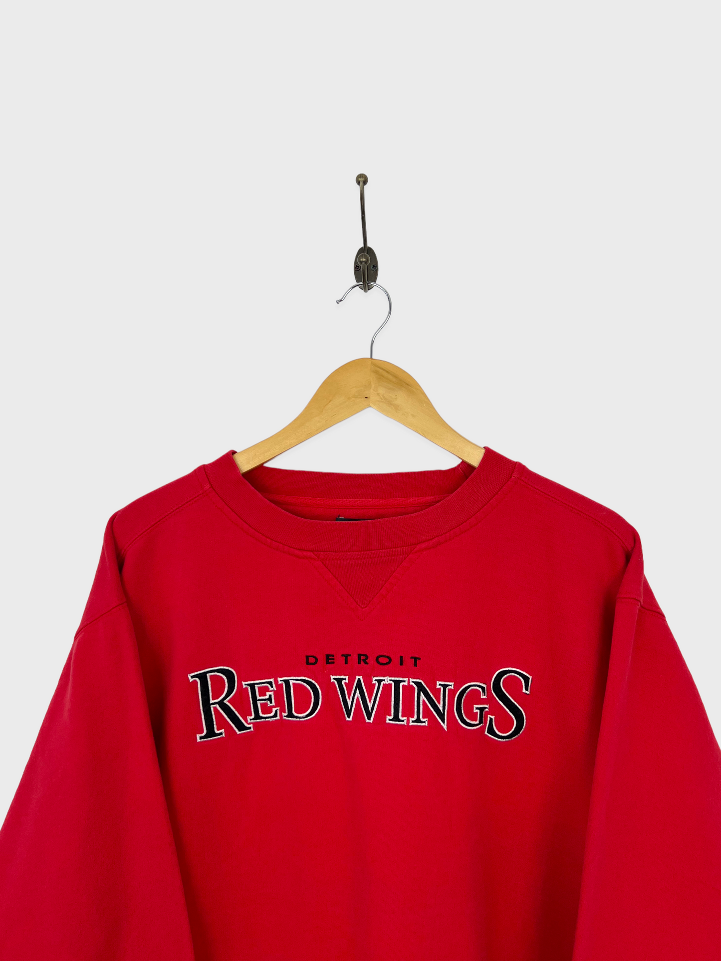 90's Detroit Red Wings NHL Embroidered Vintage Sweatshirt Size M-L