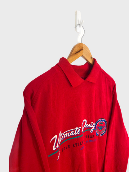 Vintage 1988 Ultimate Design Collared Vintage Sweatshirt Size 8