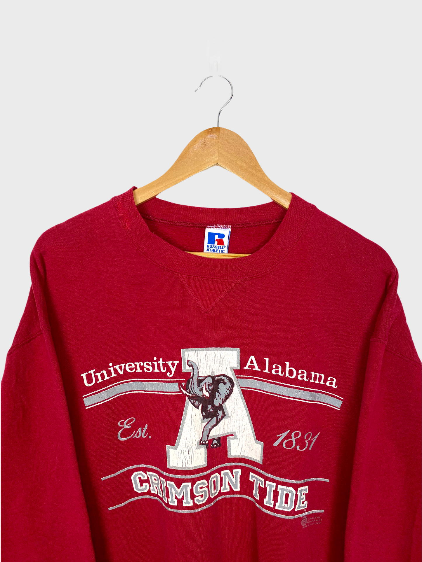 1988 Alabama Uni Crimson Tide USA Made Vintage Sweatshirt Size 12