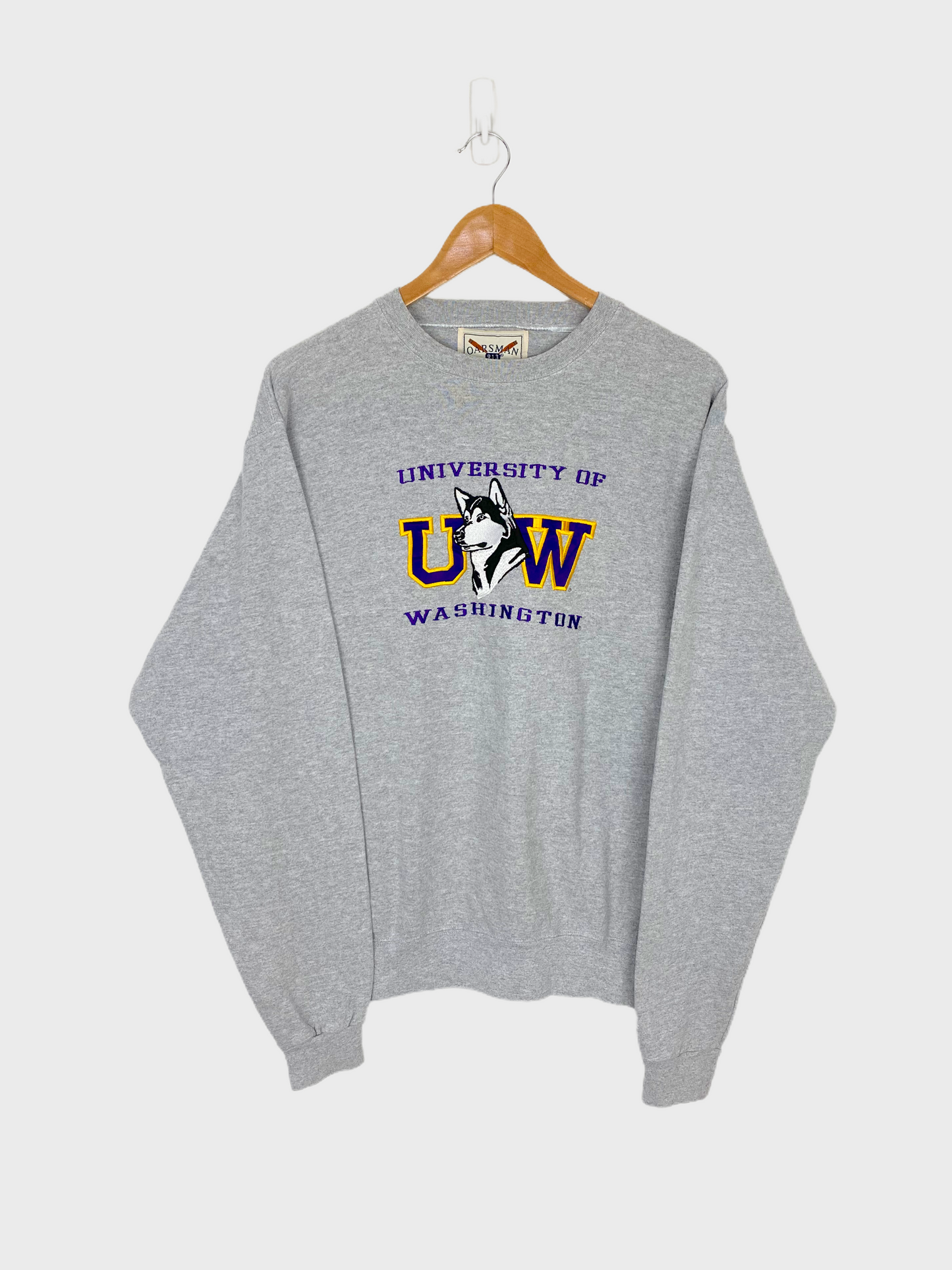 90's Washington Huskies Embroidered Vintage Sweatshirt Size 10