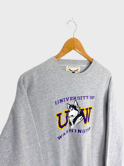 90's Washington Huskies Embroidered Vintage Sweatshirt Size 10