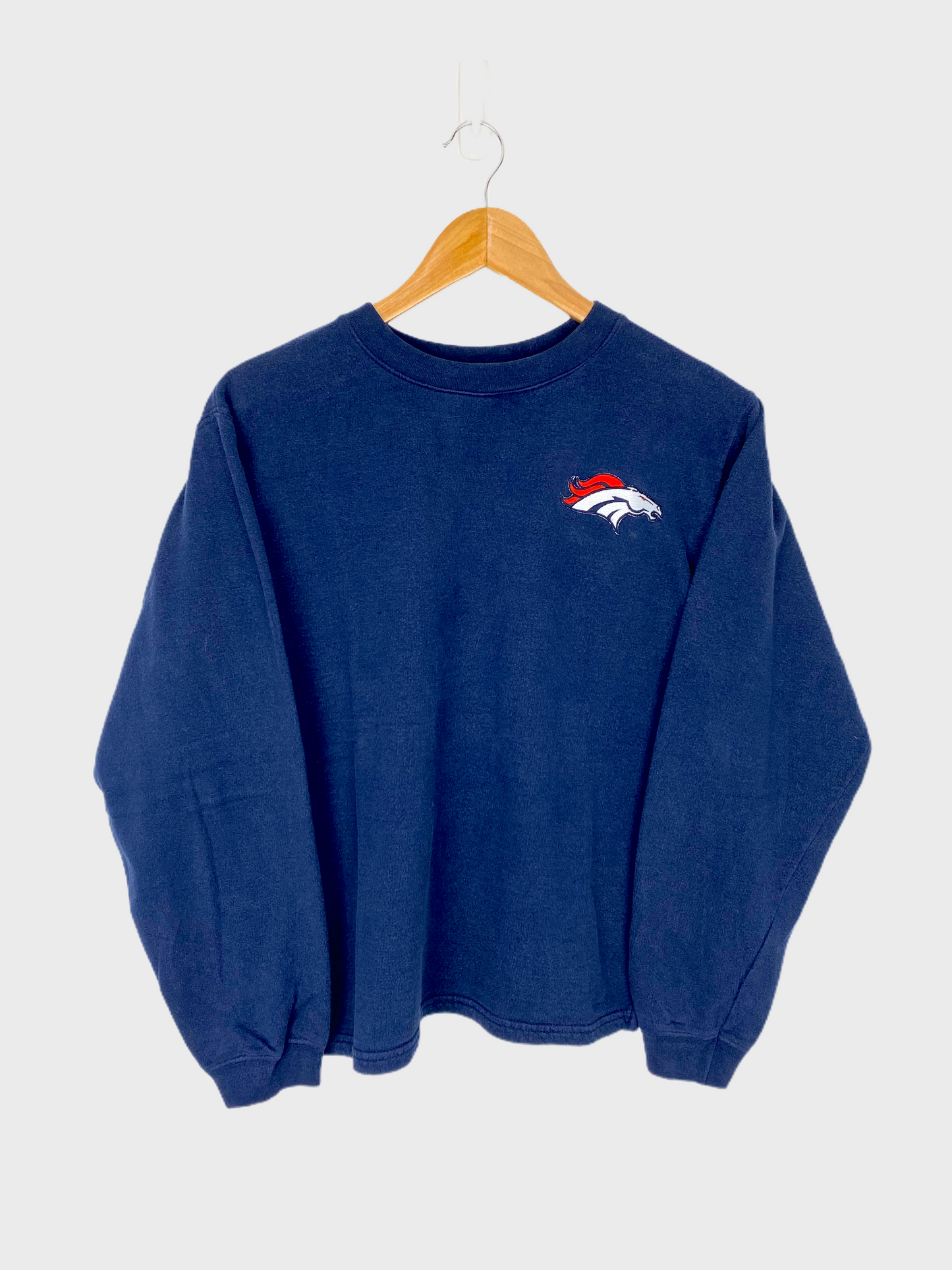 Denver Broncos NFL Embroidered Light Vintage Sweatshirt Size 6