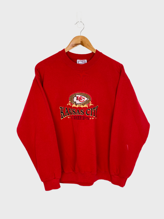 90's Chiefs NFL USA Made Embroidered Vintage Sweatshirt Size 10