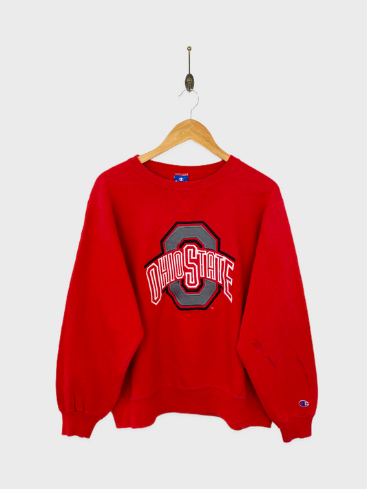 90's Ohio State Champion USA Made Embroidered Vintage Sweatshirt Size 12