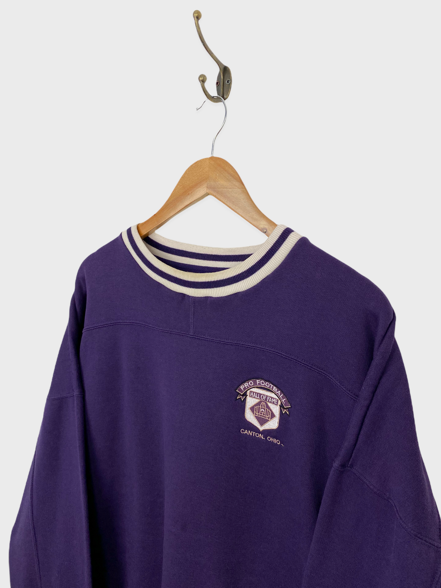 90's Canton Ohio Pro Football Embroidered Vintage Sweatshirt Size XL