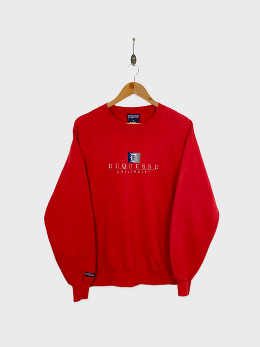 90's Duquesne University Embroidered Jansport Vintage Sweatshirt Size 10-12