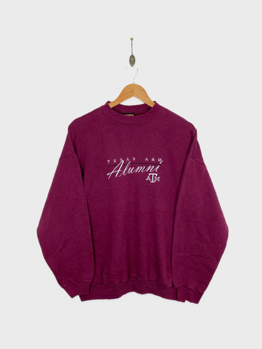 90's Texas A&M Alumni USA Made Embroidered Vintage Sweatshirt Size 10