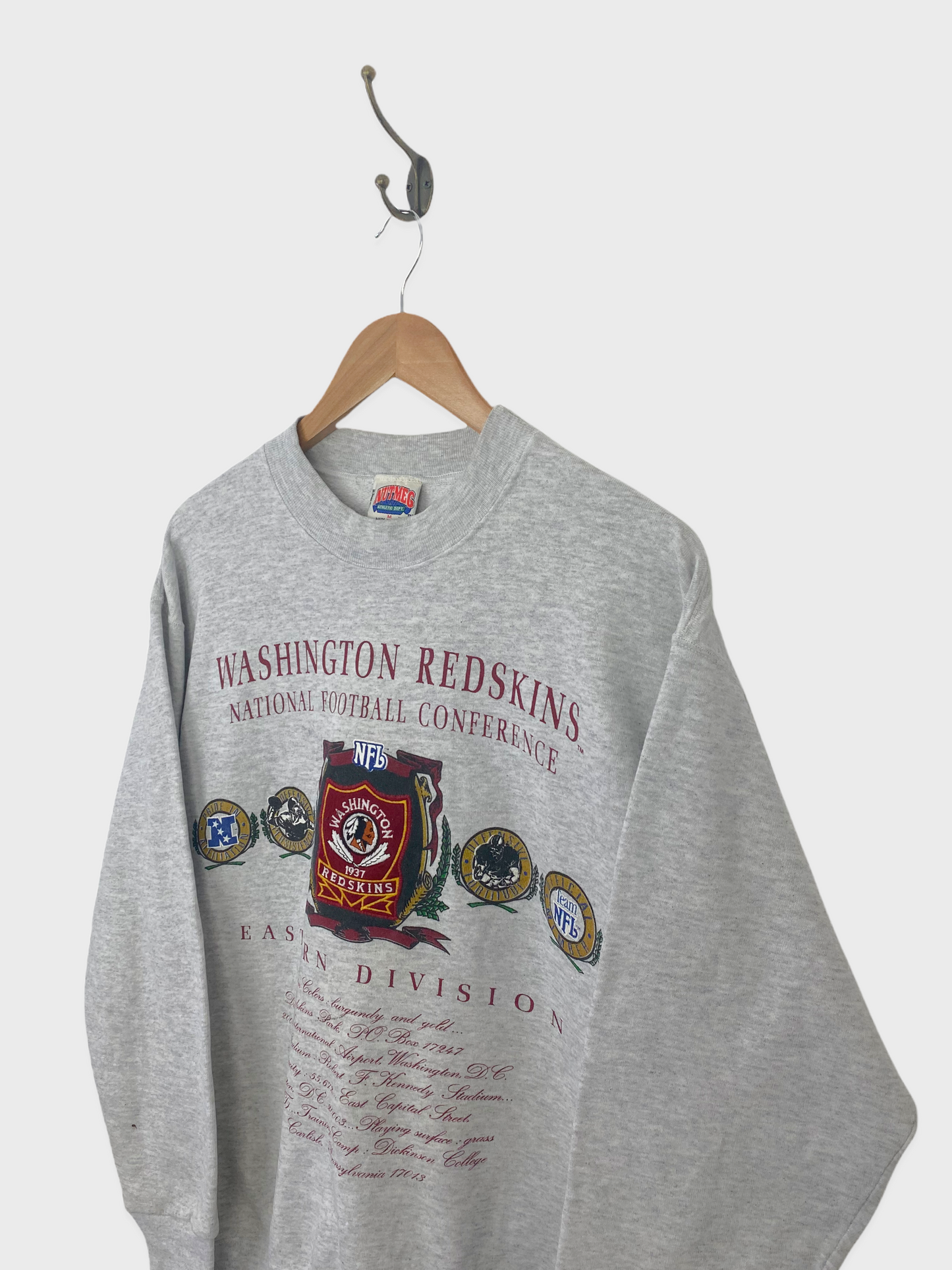 90's Washington Redskins NFL USA Made Vintage Sweatshirt Size 10