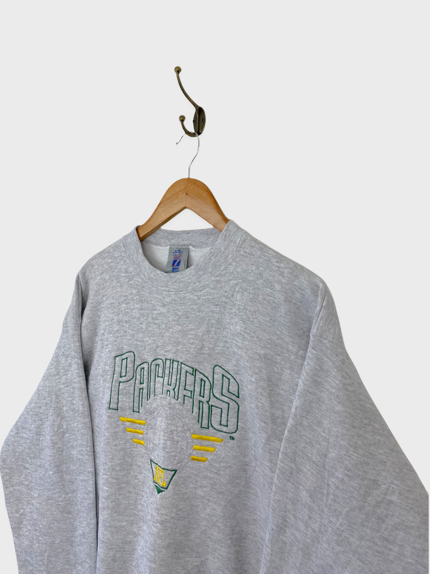90's Green Bay Packers NFL USA Made Embroidered Vintage Sweatshirt Size 12
