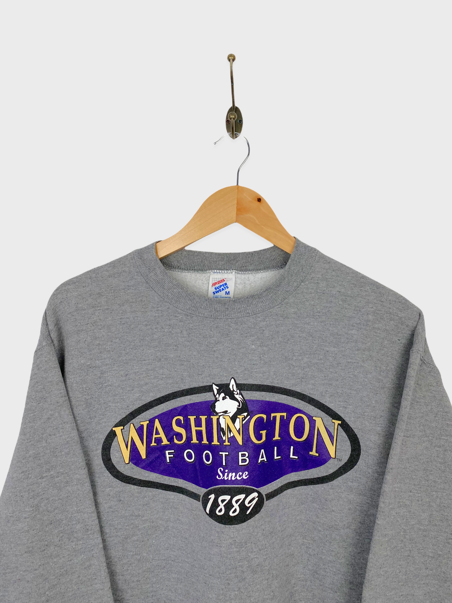 90's Huskies Football USA Made Vintage Sweatshirt Size 8-10
