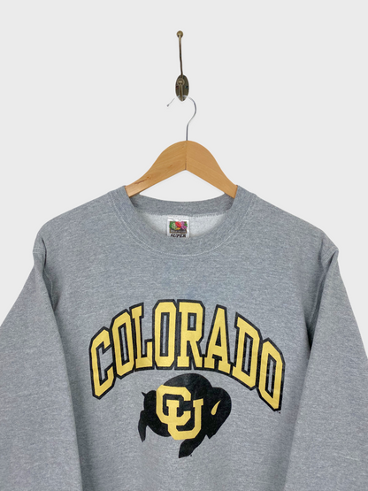 90's Colorado Buffaloes Football USA Made Vintage Sweatshirt Size 6-8
