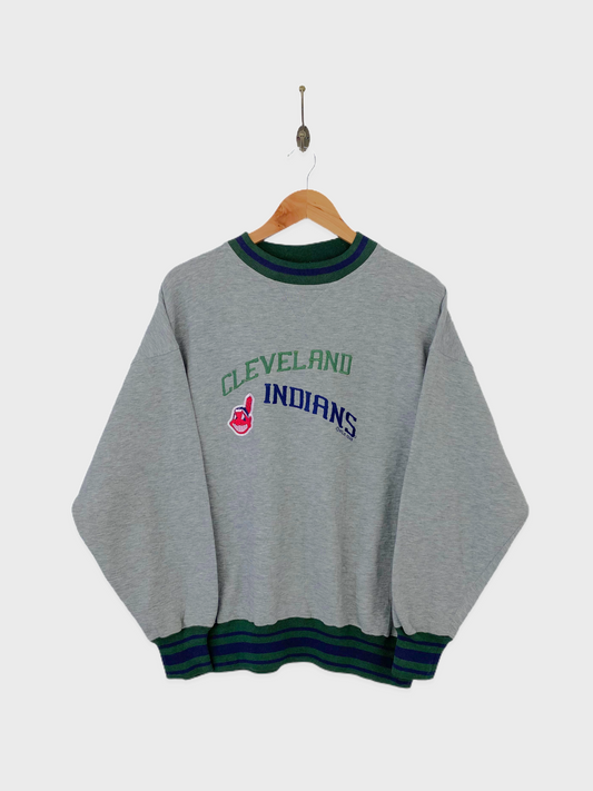 1998 Indians MLB Embroidered Vintage Sweatshirt Size M-L