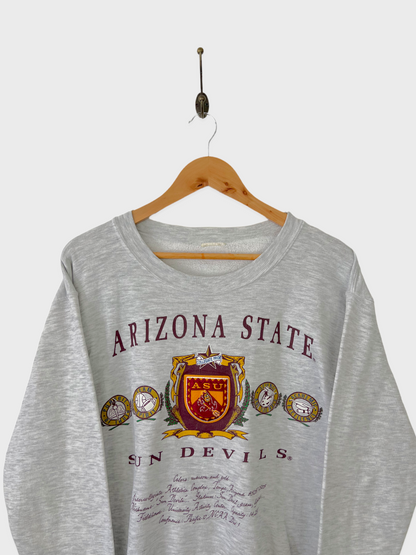 90's Arizona State Sun Devils Embroidered Vintage Sweatshirt Size 8