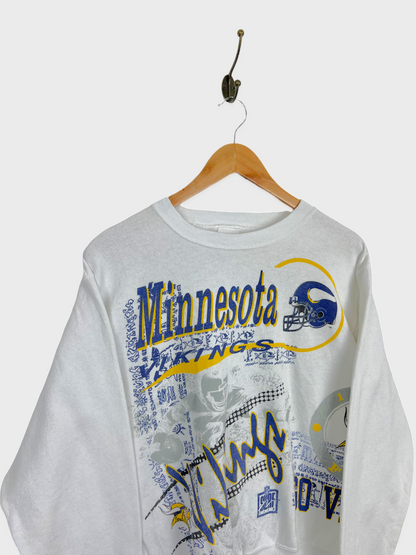 90's Minnesota Vikings NFL USA Made Vintage Sweatshirt Size 6