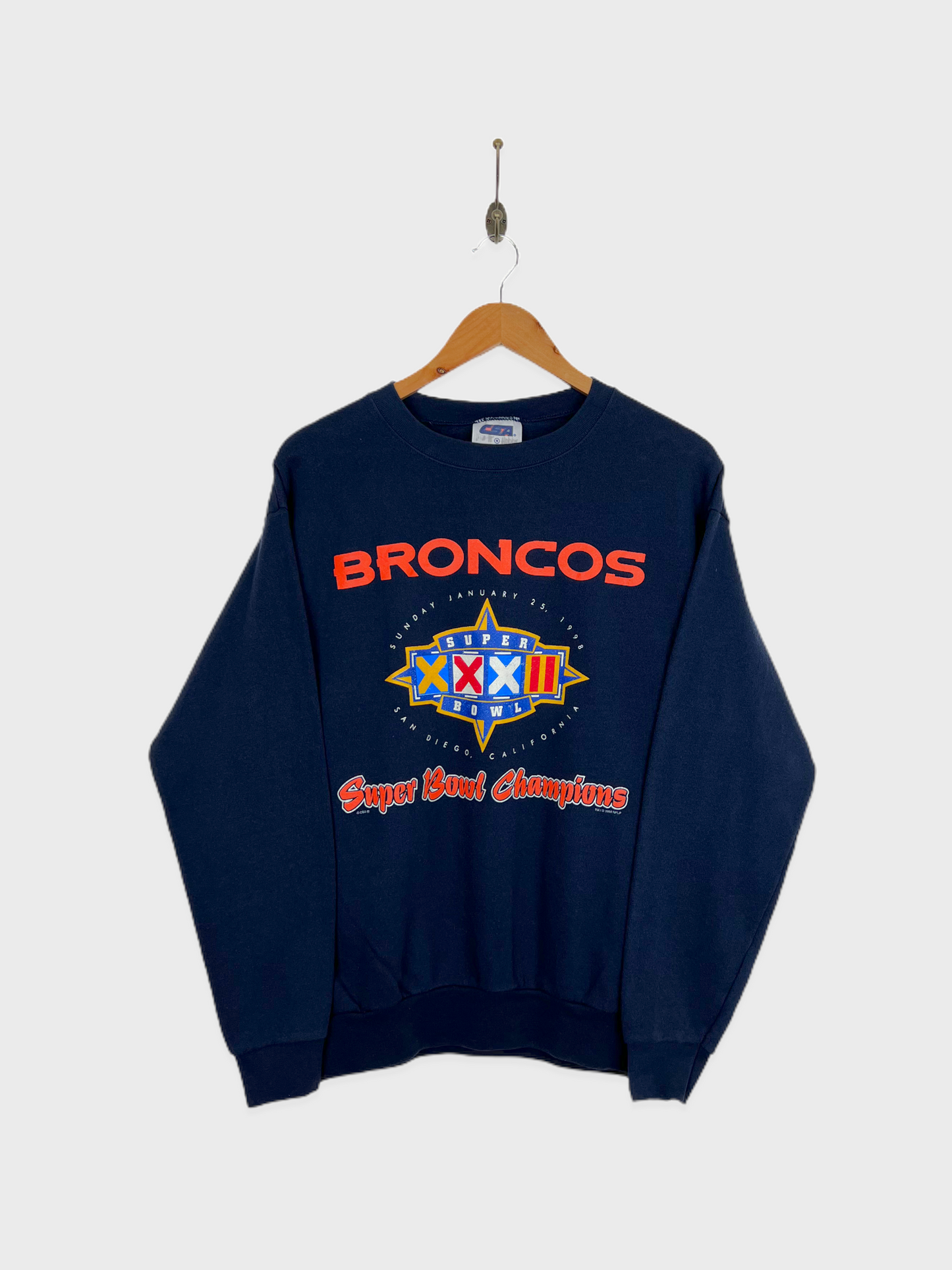 90's Denver Broncos NFL USA Made Vintage Sweatshirt Size 6-8