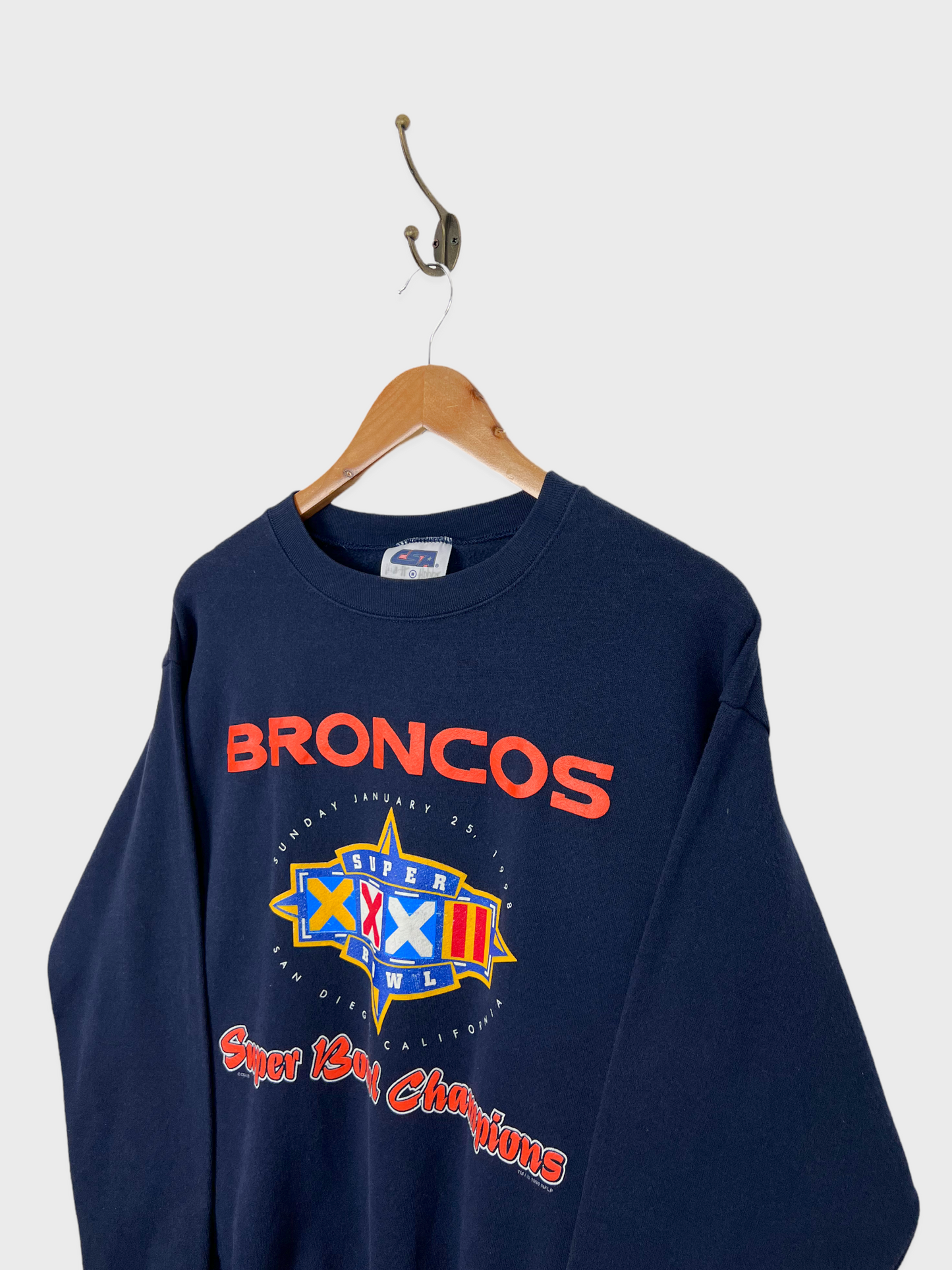 90's Denver Broncos NFL USA Made Vintage Sweatshirt Size 6-8