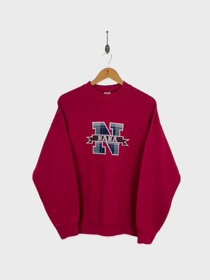 90's Nana Embroidered USA Made Vintage Sweatshirt Size S-M