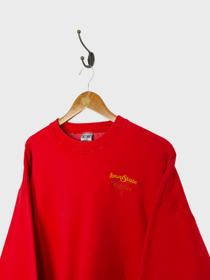 90's Iowa State Parents USA Made Embroidered Vintage Sweatshirt Size XL