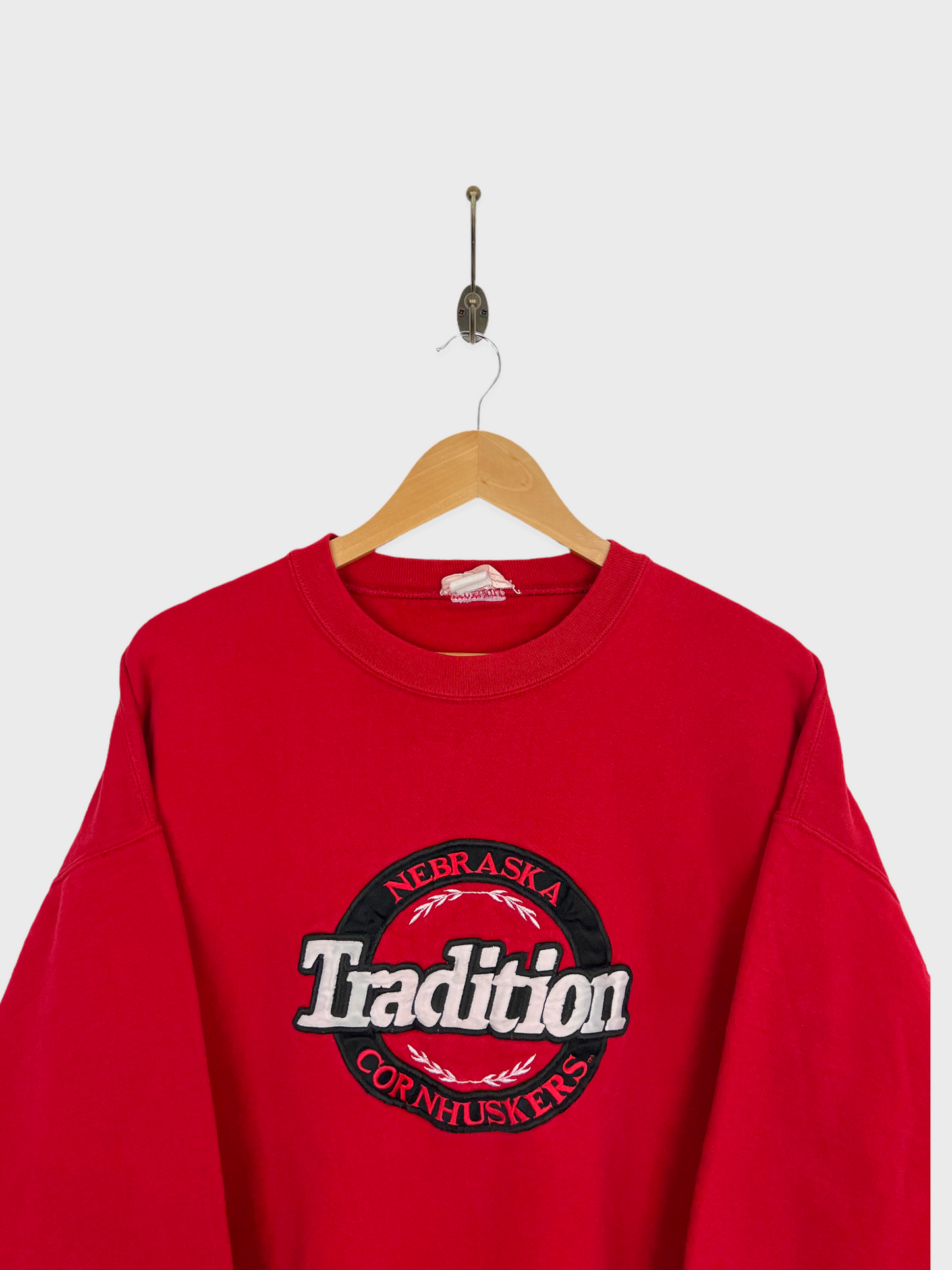 90's Nebraska Cornhuskers Embroidered Vintage Sweatshirt Size M