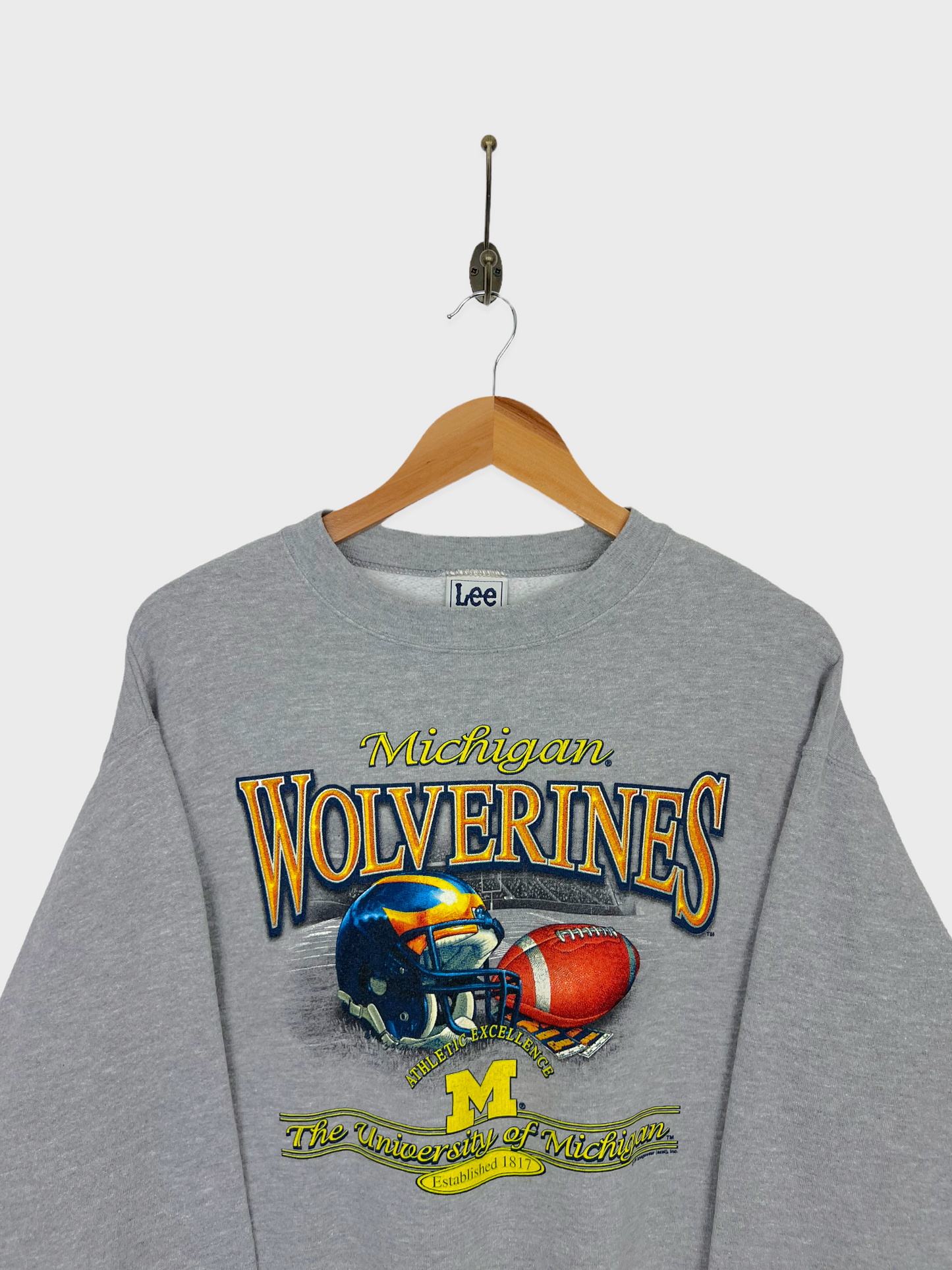 90's Michigan Wolverines Graphic Vintage Sweatshirt Size 8
