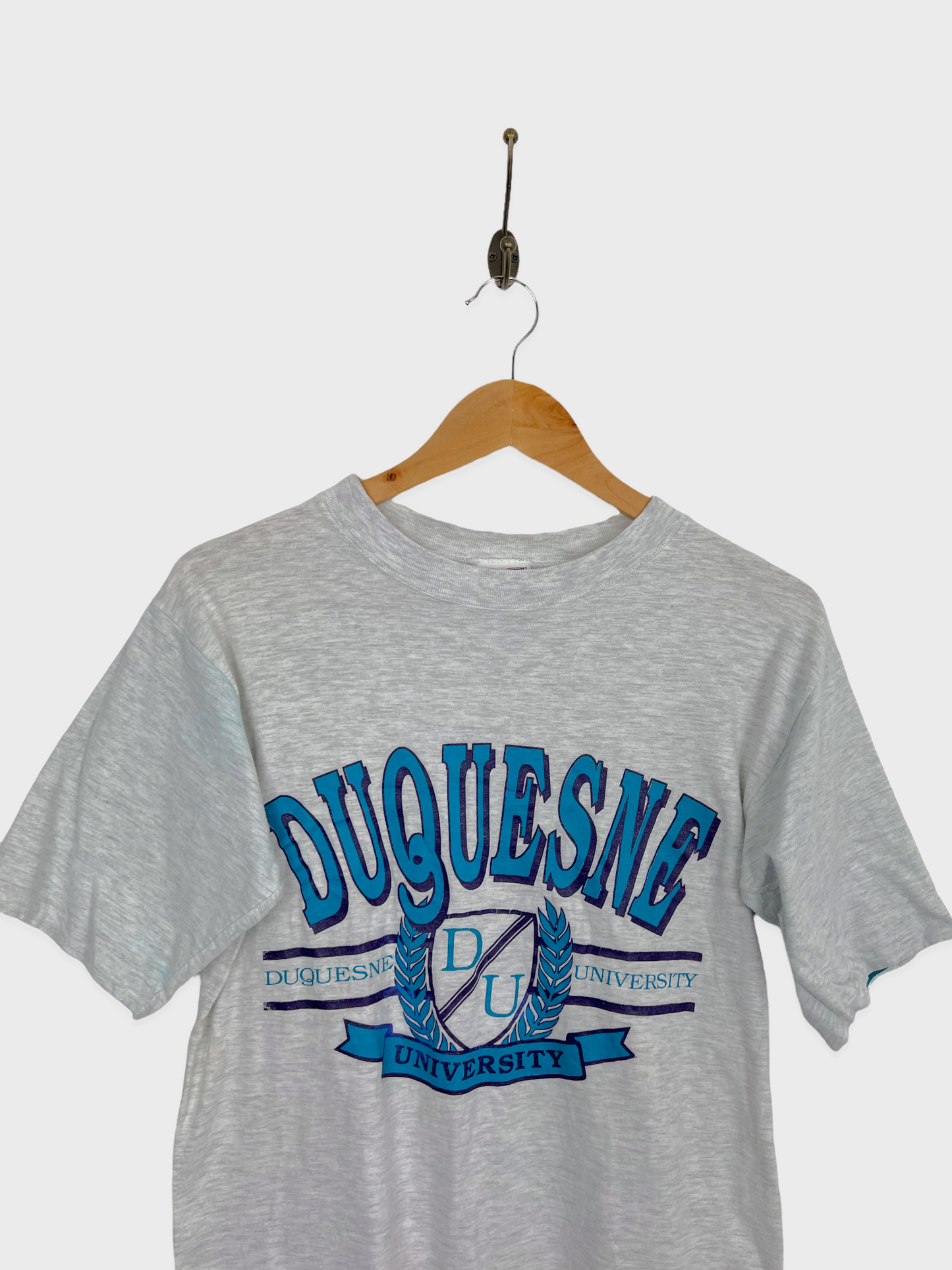 90's Duquesne University USA Made Vintage T-Shirt Size 8