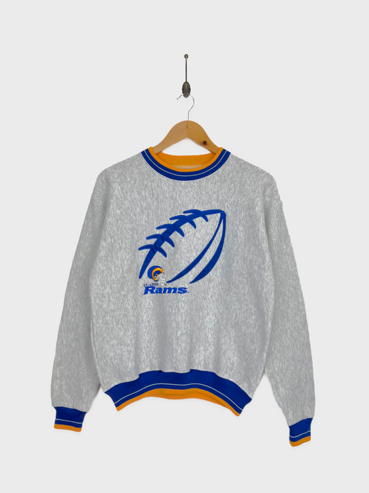 90's St. Louis Rams NFL USA Made Embroidered Vintage Sweatshirt Size 4-6