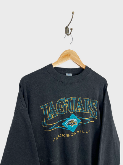 90's Jacksonville Jaguars USA Made Embroidered Vintage Sweatshirt Size M-L