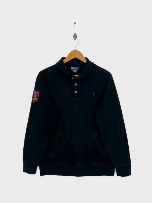 Ralph Lauren Embroidered Mock Neck Vintage Sweatshirt Size 6