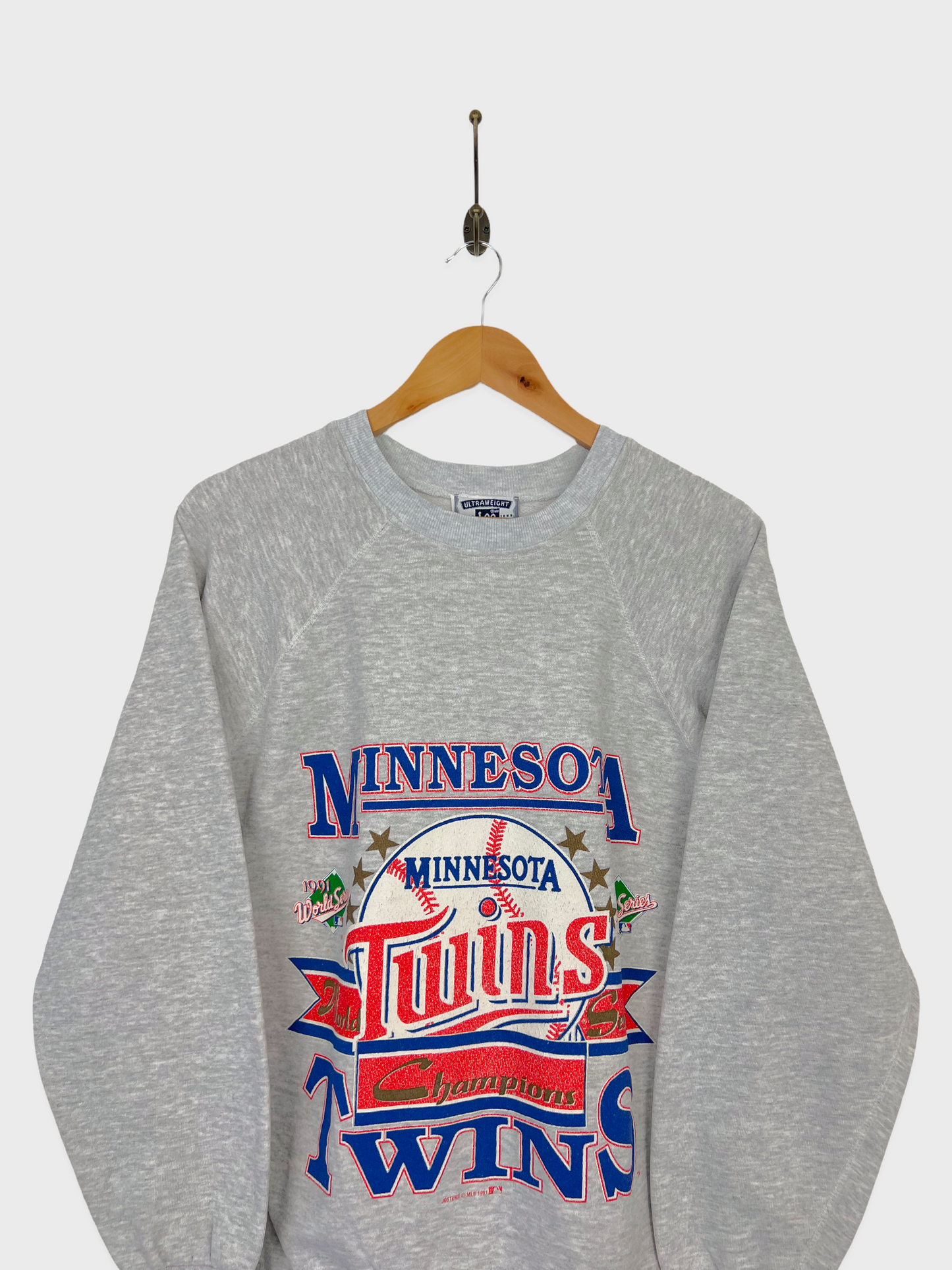 90's Minnesota Twins MLB USA Made Vintage Sweatshirt Size 12