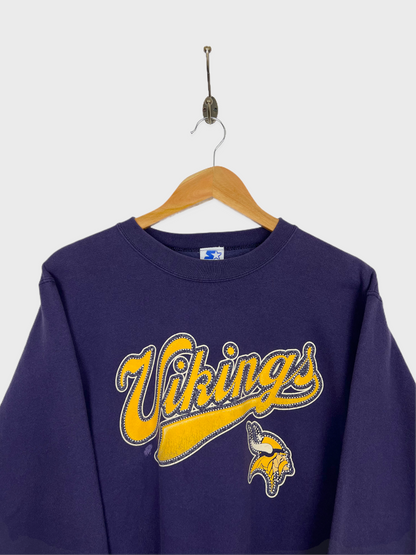 90's Vikings NFL USA Made Vintage Sweatshirt Size 6