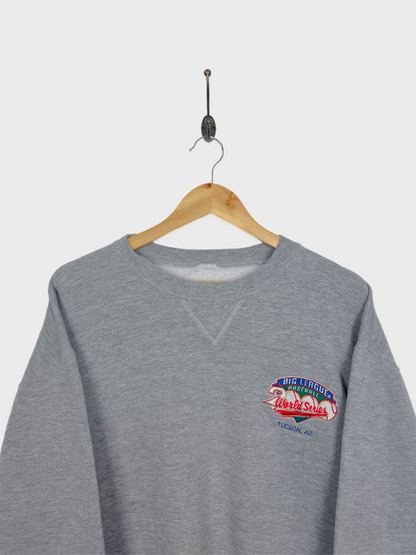 90's Big League Baseball Embroidered Vintage Sweatshirt Size 12